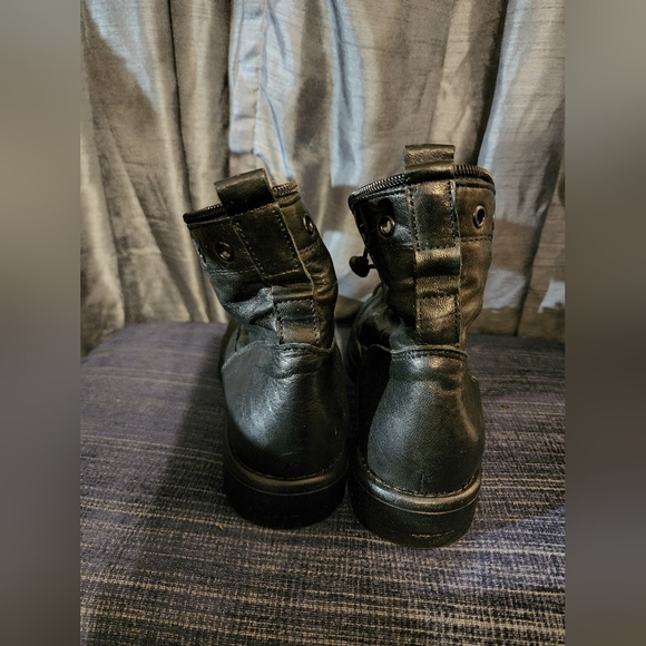 Sheridan Mia Leather Studded Lace-Up Boots- Spark, Size EU40 9.5, Black - Picture 3 of 9